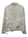 7 For All Mankind NWT Size M White Cotton Blend Solid Trucker Denim Men's Jacket White / M
