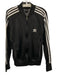 Adidas Size S Black Synthetic Solid Athletic Track Men's Jacket Black / S