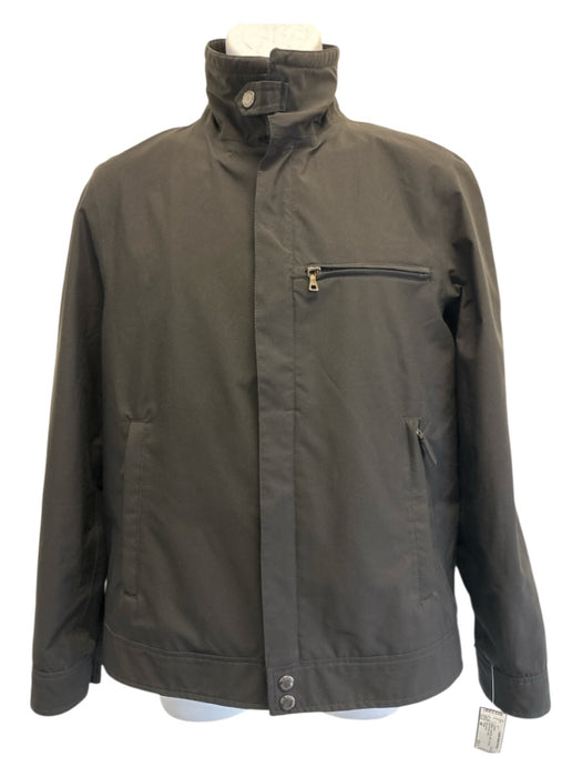 Prada Size 48 Black Synthetic Solid Technical Men's Jacket Black / 48