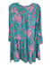 Lilly Pulitzer Size 14 Blue, Pink, Green Polyester Long Sleeve Aquatic Dress Blue, Pink, Green / 14
