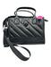Kurt Geiger Black Leather Quilted Zip Top Top Handles Crossbody & Hand Bag Black / S