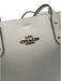 Coach Cream White Pebble Leather Gold hardware Top Handle Magnetic Close Bag Cream White / M/L