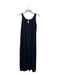 Hanro Size XS Black Cotton Spaghetti Strap V Neck Maxi Pocket Dress Black / XS