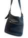 Coach Black Leather Silver Hardware Cross Body Zip Close Inside Pockets Bag Black / M
