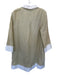 Tuckernuck Size L oatmeal & white Linen Long Sleeve Buttons Collar Dress oatmeal & white / L
