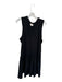 Cinq a Sept Size L Black Cotton Sleeveless Elastic Waist Dress Black / L