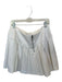 Alice & Olivia Size 14 White Polyester Blend Back Zip Pleated Mini Skirt White / 14