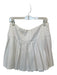 Alice & Olivia Size 14 White Polyester Blend Back Zip Pleated Mini Skirt White / 14