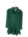 Tuckernuck Size L Forest Green Polyester Blend Half Button Front Pocket Dress Forest Green / L