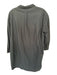 Pomander Place Size L Black Cotton Half Button Collar Long Sleeve Midi Dress Black / L