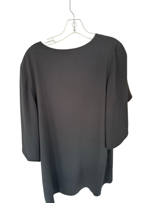 Anna Cate Size L Black Polyester V Neck Ruffle Sleeves Flowy Mini Dress Black / L