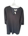 Anna Cate Size L Black Polyester V Neck Ruffle Sleeves Flowy Mini Dress Black / L