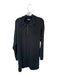 Z Supply Size L Black Modal Blend Long Sleeve Half Zip Collar Midi Dress Black / L