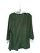 Tuckernuck Size L Green & White Polyester Blend layered Collar Buttons Dress Green & White / L
