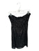 Parker Black Size 12 Black Polyester Blend Sequin Strapless Gathered Mini Gown Black / 12