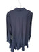 Tuckernuck Size L Navy Polyester Blend Collar Half Button Long Sleeve Mini Dress Navy / L