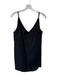 Helmut Lang Size 12 Black Polyester Blend Spaghetti Strap Stud Detail Mini Dress Black / 12