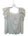 Ulla Johnson Size 16 White Cotton Short Sleeve Eyelet Top White / 16