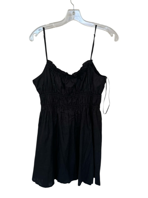 Petal + Pup Size XL Black Cotton Spaghetti Strap smocked Dress Black / XL