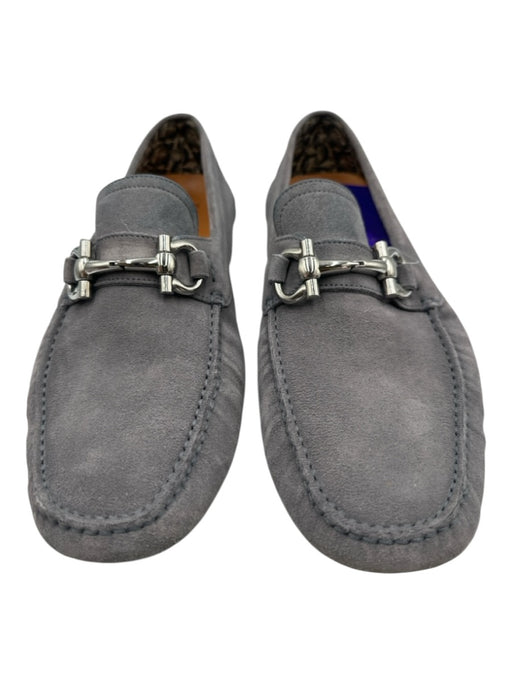 Salvatore Ferragamo Shoe Size 8 Box Incl Gray Suede Horsebit Men's Shoes Gray / 8