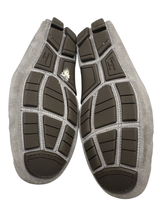 Salvatore Ferragamo Shoe Size 8 Box Incl Gray Suede Horsebit Men's Shoes Gray / 8