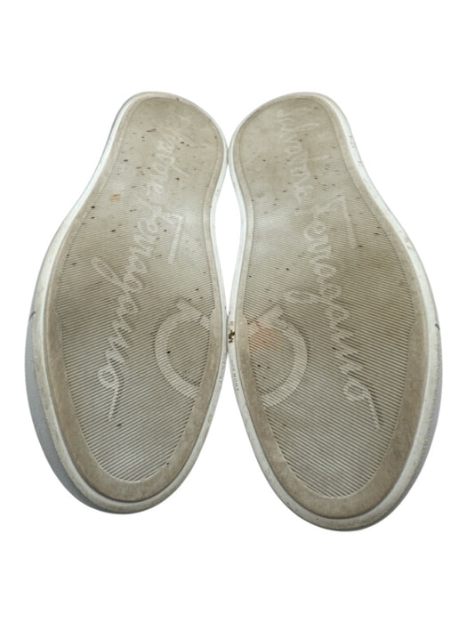 Salvatore Ferragamo Shoe Size 7 Box Incl Black & White Leather Low Top Shoes Black & White / 7