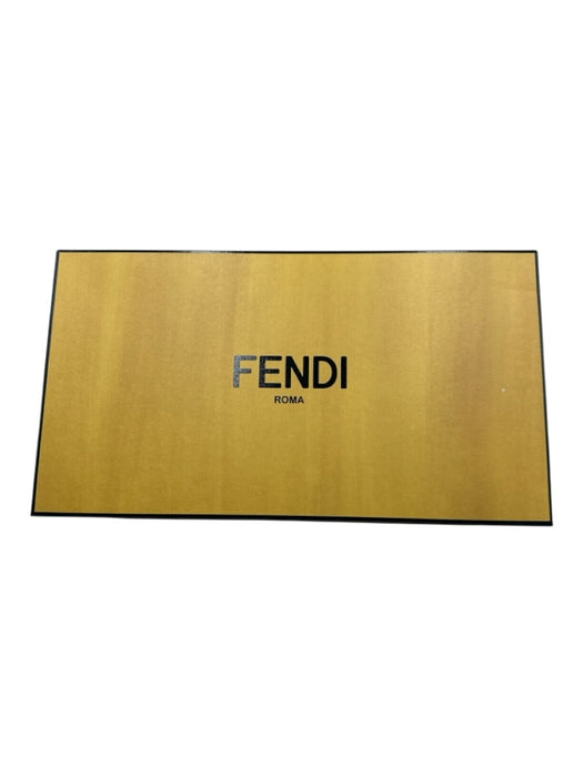 Fendi Shoe Size 7 Box Incl Navy Blue & Blue Leather Monogram Men's Shoes Navy Blue & Blue / 7