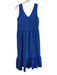 Sol Angeles Size XS Blue Cotton V Neck Sleeveless Gauze Maxi Dress Blue / XS