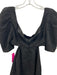 Majorelle Size XS Black Polyester Jacquard Floral Cut Out Waist Mini Dress Black / XS