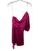 Amanda Uprichard Size S Fuchsia Pink Silk Gathered One Shoulder Mini Dress Fuchsia Pink / S