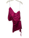 Amanda Uprichard Size S Fuchsia Pink Silk Gathered One Shoulder Mini Dress Fuchsia Pink / S