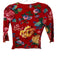 D&G Dolce & Gabbana Size 38 Red & Multi Cotton Blend Floral 1/2 Sleeve Crop Top Red & Multi / 38