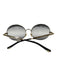 Chloe Gold Tone Metal Frame Rounded Gradient Lens Full Rim Sunglasses Gold Tone