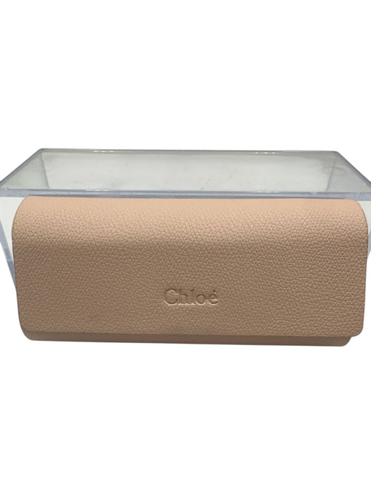 Chloe Gold Tone Metal Frame Rounded Gradient Lens Full Rim Sunglasses Gold Tone