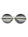 Chloe Gold Tone Metal Frame Rounded Gradient Lens Full Rim Sunglasses Gold Tone