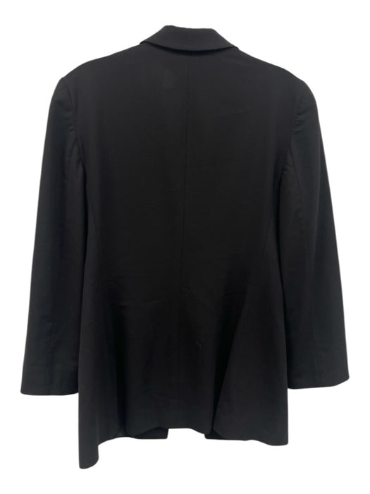 Giorgio Armani Size 36 Black Wool Blend One Button Blazer Jacket Black / 36
