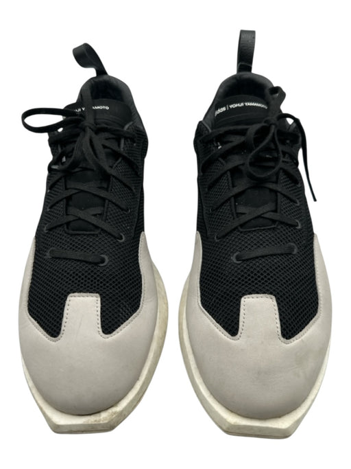 Y3 Shoe Size 12.5 Good White & Black Synthetic Mesh Sneaker Men's Shoes White & Black / 12.5