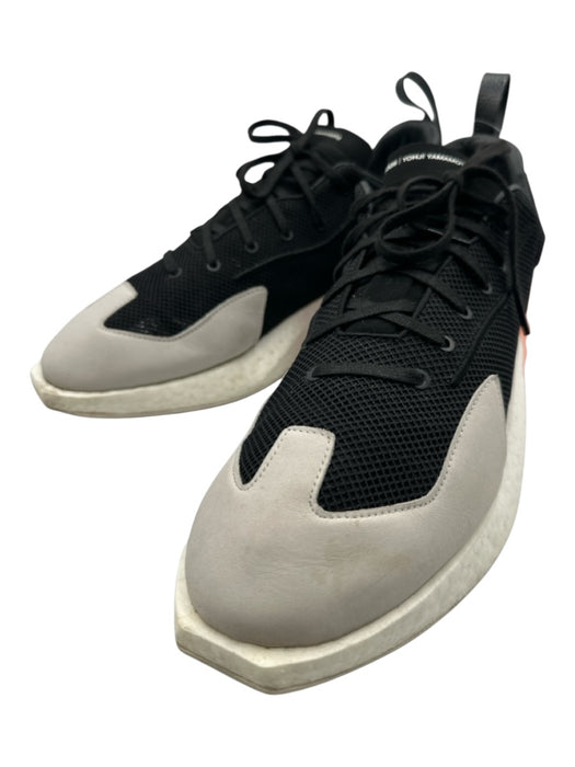 Y3 Shoe Size 12.5 Good White & Black Synthetic Mesh Sneaker Men's Shoes White & Black / 12.5