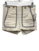Pilcro Size 26 White & Navy Blue Cotton Sailor Buttons Blanket Stitch Shorts White & Navy Blue / 26