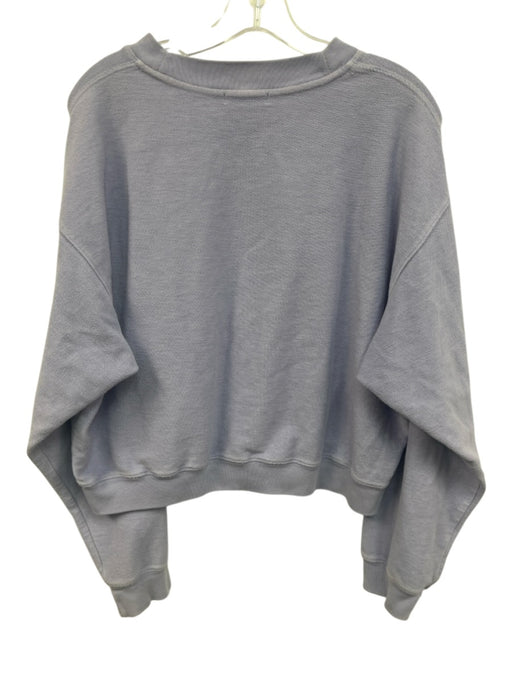 Madhappy Size L Lavender Purple Cotton Long Sleeve Embroidered Sweatshirt Lavender Purple / L