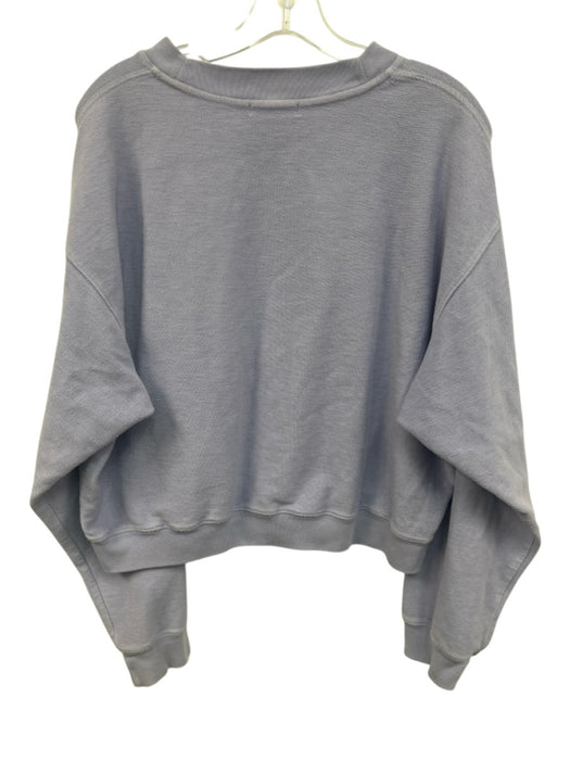 Madhappy Size L Lavender Purple Cotton Long Sleeve Embroidered Sweatshirt Lavender Purple / L