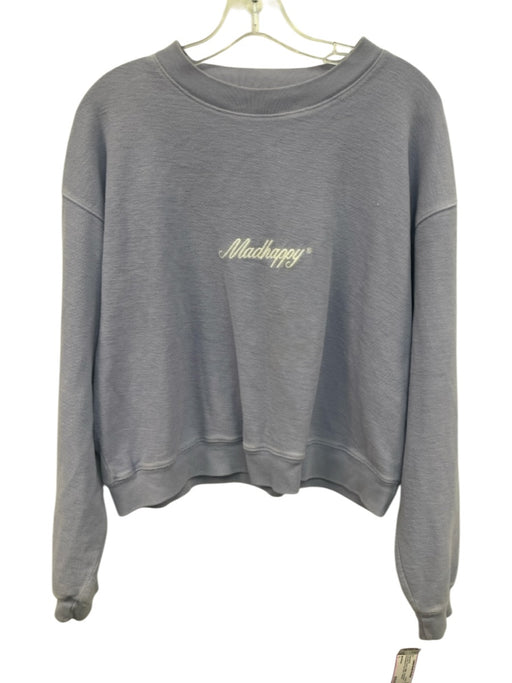Madhappy Size L Lavender Purple Cotton Long Sleeve Embroidered Sweatshirt Lavender Purple / L