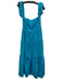 Staud Size s / 4 Sky Blue Cotton Blend Off Shoulder Button Front Tiered Dress Sky Blue / s / 4
