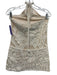 Zara Size Large Beige & Cream Crochet Sleeveless Halter Dress Beige & Cream / Large
