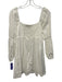 Reformation Size 4 White Cotton Blend Balloon Sleeve Long Sleeve Dress White / 4