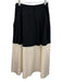 Banana Republic Size S Black & White Cotton Elastic Waistband Color Block Skirt Black & White / S