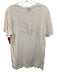 Koch Size M Cream White & Black Cotton Short Sleeve Graphic T Shirt Top Cream White & Black / M