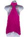 Amanda Uprichard Size M Magenta Pink Silk High Neck Sleeveless Halter Tank Top Magenta Pink / M