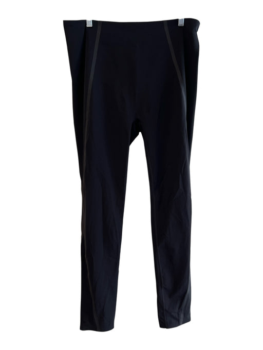 Spanx Size XL Black Nylon High Rise seam detail Elastic Waist Skinny Leggings Black / XL