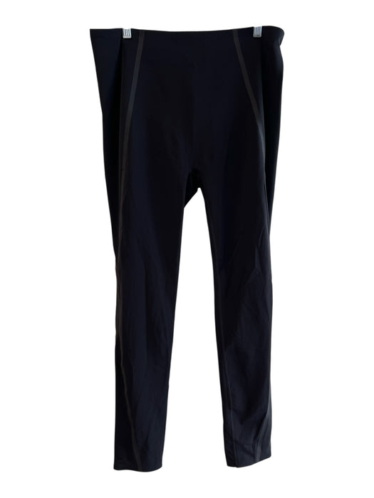 Spanx Size XL Black Nylon High Rise seam detail Elastic Waist Skinny Leggings Black / XL